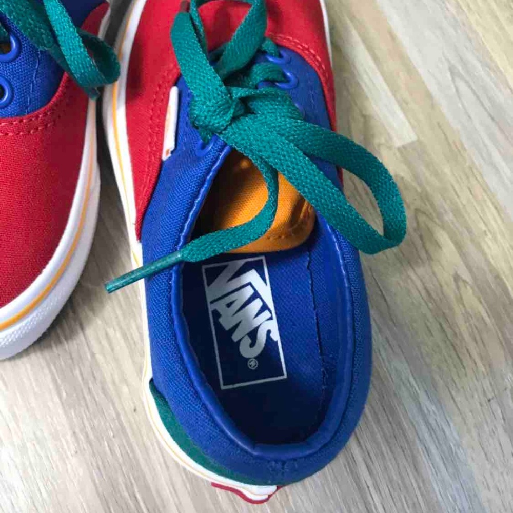 NWT VANS ERA Primary Block Blue Kid’s AUTHENTIC - Picture 3 of 8